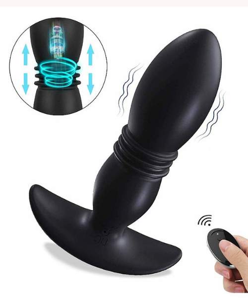 Plug Anal Vibrador e Vai e Vem Multivelocidade Recarregável SI