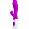 vibrador rabbit com estimulador clitoriano pretty love snappy com 30 vibrações